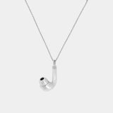 Mini Earbud Charm Necklace - .925 Silver