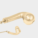 Earbud Charm Necklace - 14k Yellow Gold