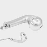 Earbud Charm Necklace - .925 Silver