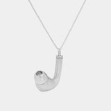 Earbud Charm Necklace - .925 Silver