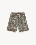 Leopard Tab Canvas Shorts