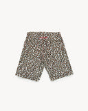 Leopard Tab Canvas Shorts