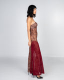 Leopard Motherboard Slit Dress