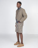 Leopard Tab Canvas Shorts