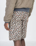 Leopard Tab Canvas Shorts