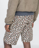 Leopard Tab Canvas Shorts