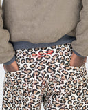 Leopard Tab Canvas Shorts