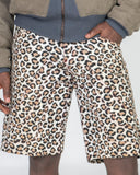 Leopard Tab Canvas Shorts