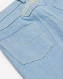 Lightwash Denim Tab Shorts
